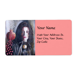 MAGDALEN roze rood geel Etiket