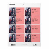 MAGDALEN roze rood geel Etiket (Full Sheet)