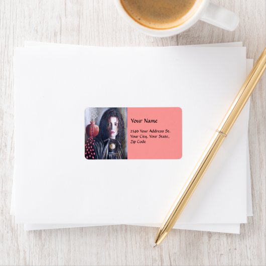 MAGDALEN roze rood geel Etiket (Insitu)