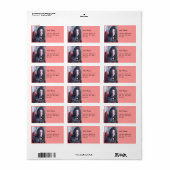 MAGDALEN roze rood geel Etiket (Full Sheet)