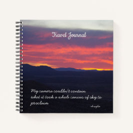 Magdalena, New Mexico zonsondergang - Reizen Notitieboek