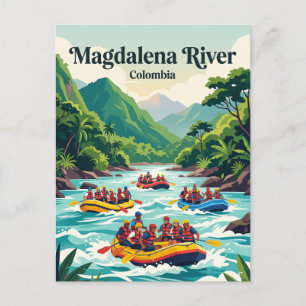 Magdalena rivier San Gil Colombia Briefkaart