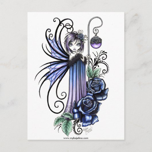 Magdalene Blue Roos Fairy Briefkaart (Voorkant)