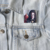 MAGDALENE EN POMEGRANAAT VIERKANTE BUTTON 5,1 CM (In situ)