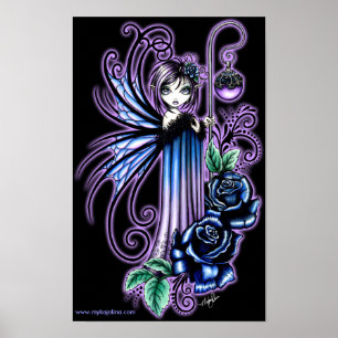 "Magdalene" Gothic Blue Roos Fairy Posters