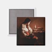 Magdalene met de rookvlam La Tour Magneet (Voorkant / Achterkant)