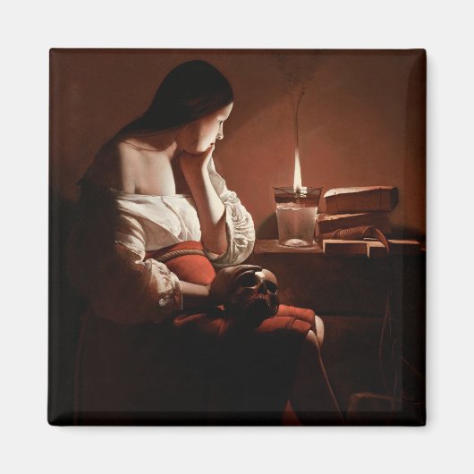 Magdalene met de rookvlam La Tour Magneet (Voorkant)