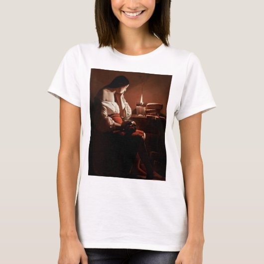 Magdalene met de rookvlam La Tour T-shirt (Voorkant)