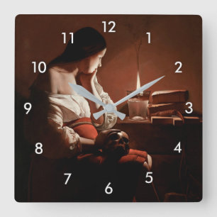 Magdalene met de rookvlam, La Tour Vierkante Klok