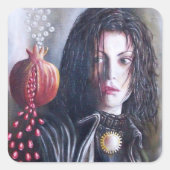 MAGDALENE VIERKANTE STICKER (Voorkant)