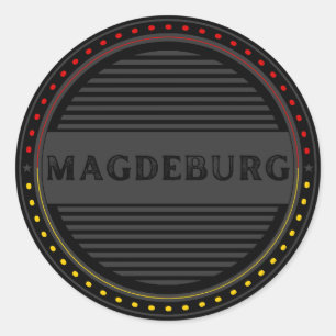 Magdeburg City Pride Embleem – Duitse identiteit Ronde Sticker