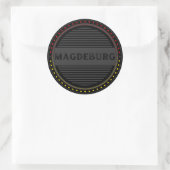 Magdeburg City Pride Embleem – Duitse identiteit Ronde Sticker (Tas)
