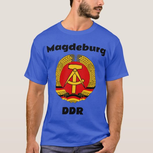 Magdeburg, DDR, Magdeburg, Duitsland (Ossi) T-shirt (Voorkant)