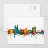 Magdeburg Germany Skyline Briefkaart (Voorkant / Achterkant)