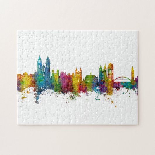 Magdeburg Germany Skyline Legpuzzel (Horizontaal)