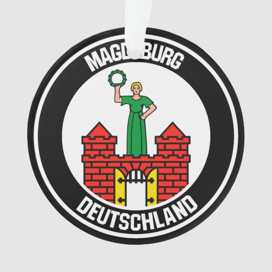 Magdeburg Round Emblem Ornament (voorkant)