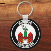 Magdeburg Round Emblem Sleutelhanger (Voorkant)