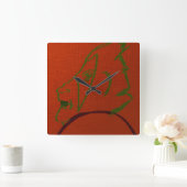 Mage Elder Character Art Vierkante Klok (Huis)