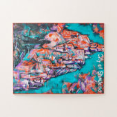 Mage en de stad Shadows Fantasy Art Legpuzzel (Horizontaal)