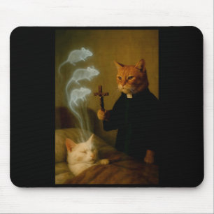 Mage Kat Meme Kat Bezweringsmuis Grappige Fantasie Muismat