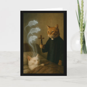 Mage Kat Meme Kat Exorcisme Muis Grappige Fantasy  Kaart