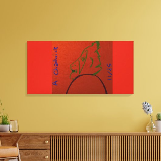 Mage Oudere Karakter Kunst Canvas Afdruk (Insitu (Woonkamer))
