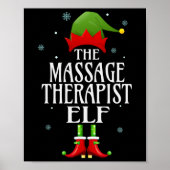 Mage Therapeut Elf Xmas Grappig Familie Matching C Poster (Voorkant)