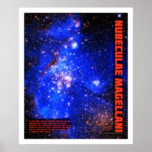 Magelhaense Wolken Poster (Voorkant)
