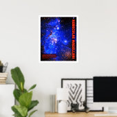 Magelhaense Wolken Poster (Thuiskantoor)