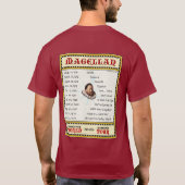 Magellan 1519 Round World Tour (Dark van Mannen) T-shirt (Achterkant)