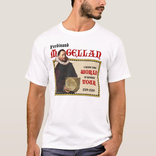 Magellan 1519 World Tour (Mannen Light) T-shirt (Voorkant)