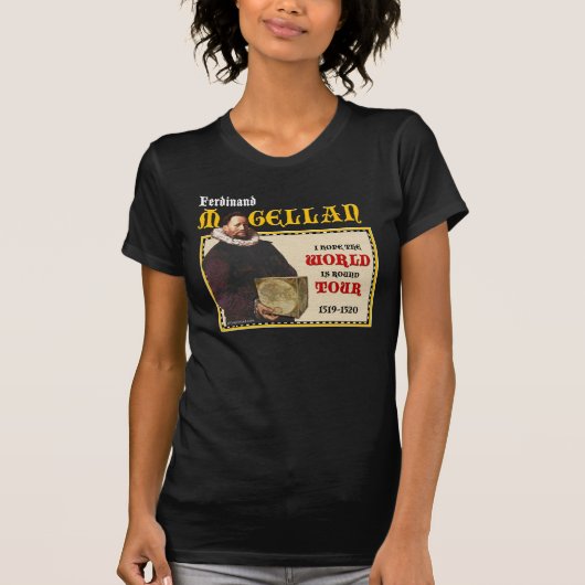 Magellan 1519 World Tour Shirt (W Dark) (Voorkant)