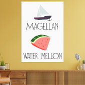 Magellan Watermeloen Canvas Afdruk (Insitu (Woonkamer))