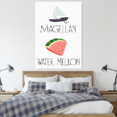 Magellan Watermeloen Canvas Afdruk (Insitu (Slaapkamer))
