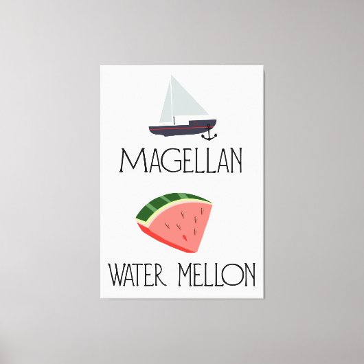 Magellan Watermeloen Canvas Afdruk (Voorkant)