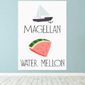 Magellan Watermeloen Canvas Afdruk (Insitu (Houten vloer))
