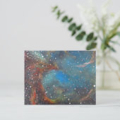 Magellanic Cloud Nebula Space Art Paintin Briefkaart (Staand voorkant)