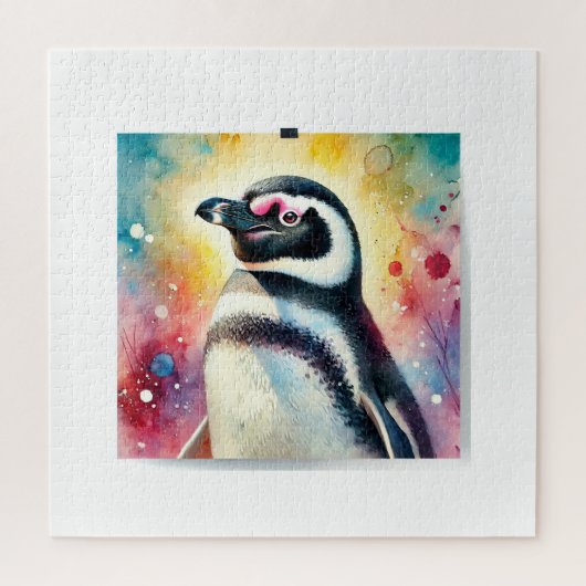 Magellanic Penguin 190724AREF124 - Watercolor Legpuzzel (Verticaal)