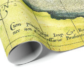 Magellans schip Victoria, Antiek kaart Stille Ocea Cadeaupapier (Rol Hoek)