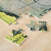 Magellans schip Victoria, Antiek kaart Stille Ocea Legpuzzel (Zijkant)