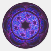 Magen Alef Ronde Sticker (Voorkant)