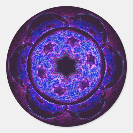 Magen Alef Ronde Sticker (Voorkant)