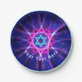 Magen Bet Fractaal Papieren Bordje (Voorkant)