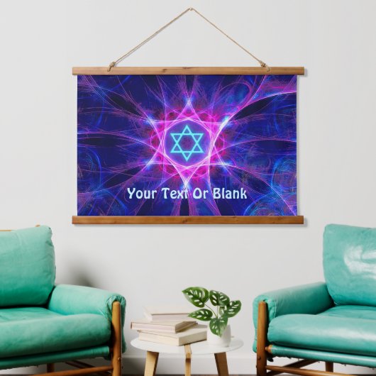Magen Bet Fractal Hangend Wandkleed (Woonkamer)