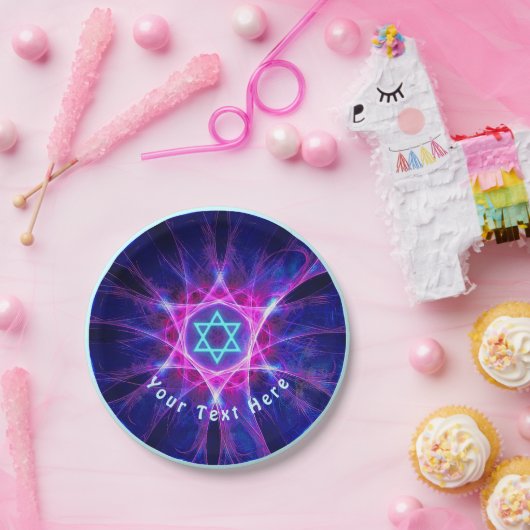 Magen Bet Fractal Papieren Bordje (Feest)