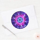 Magen Bet Fractal Ronde Sticker (Envelop)
