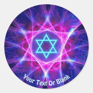 Magen Bet Fractal Ronde Sticker