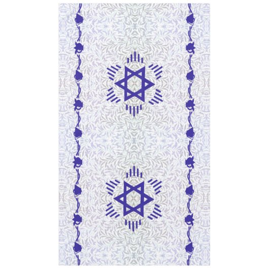 Magen David ~ Bell en Granaatappel Tafelkleed (Voorkant)