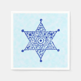 Magen David Blue Servet