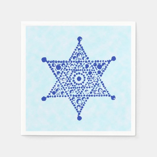 Magen David Blue Servet (Voorkant)